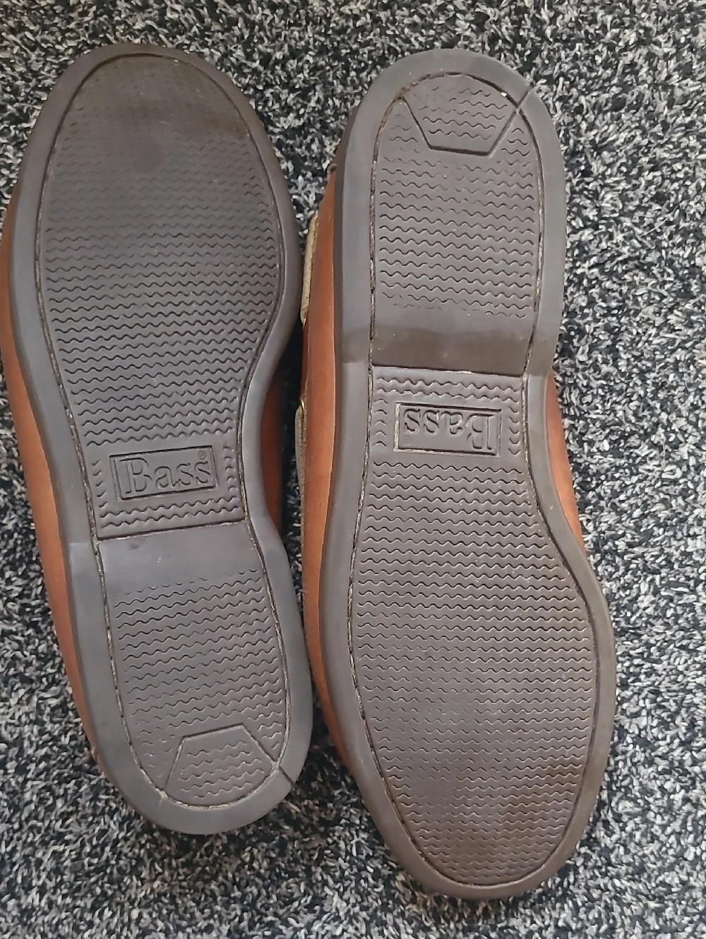 Vintage Bass Seafarer Leather Men's Boat/Deck Shoes, 2 Hole  Lace-Up Moc Toe